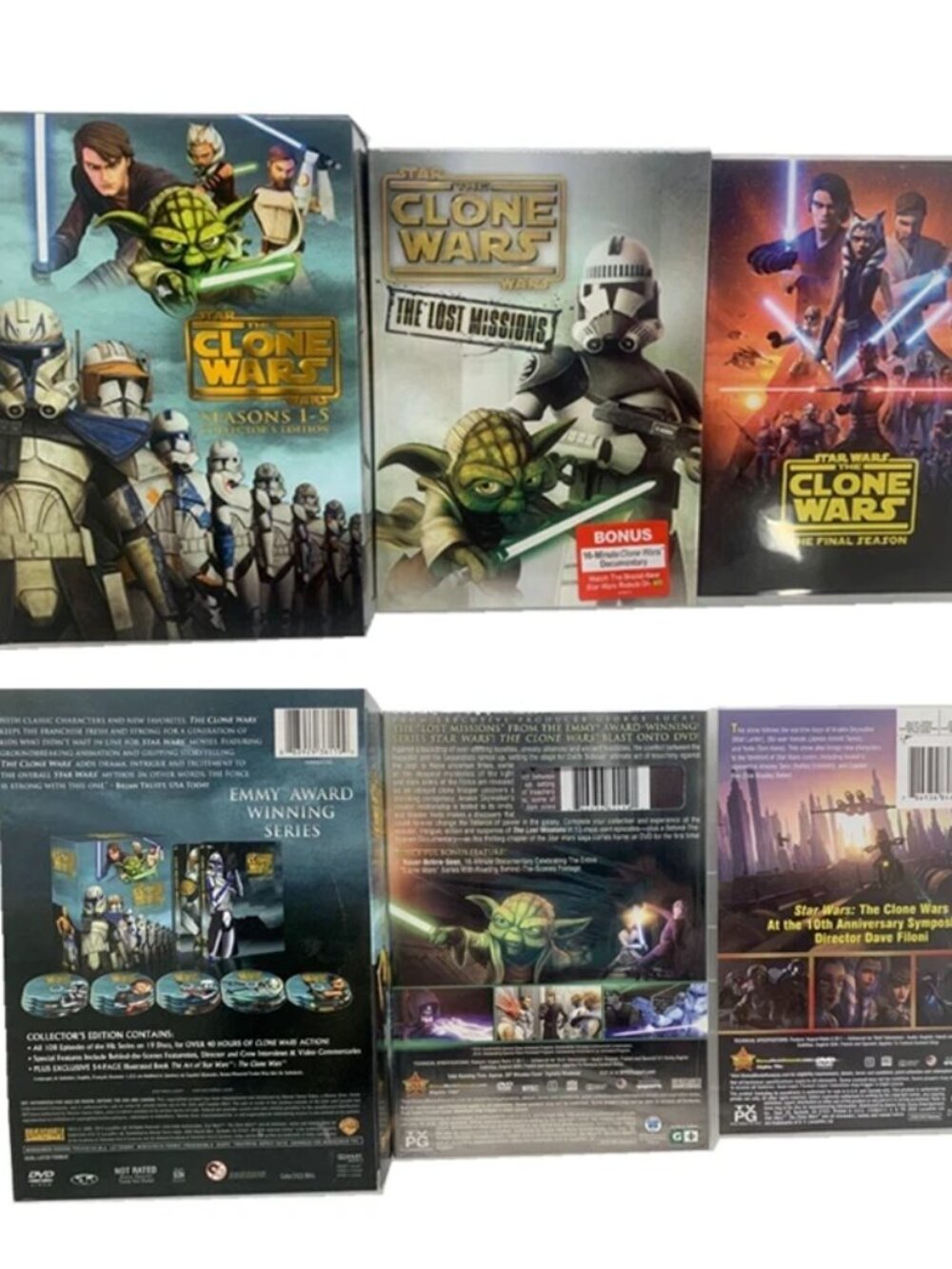 tar Wars: The Clone Wars Complete Series 1-7 (25-Disc DVD Set)